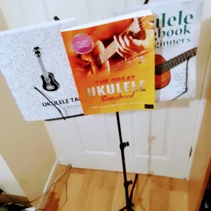 Book Stand and books.